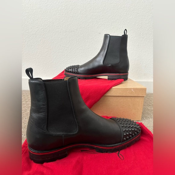 Christian Louboutin - Melon Spikes - Calf Leather - Black - 42.5 (9.5 US) - Picture 3 of 9